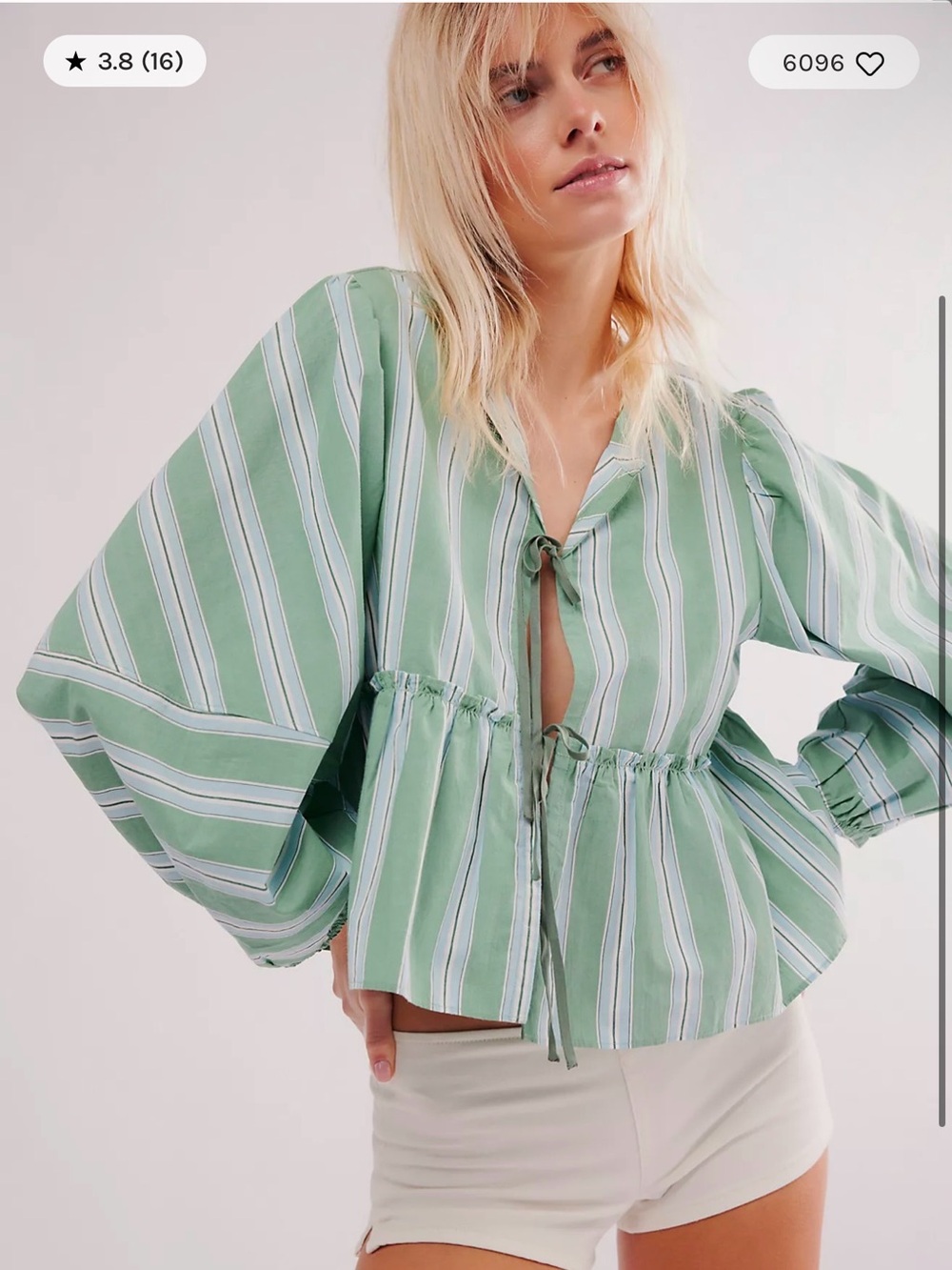 Free people Brunch Babe Blouse (S) Retail: $128